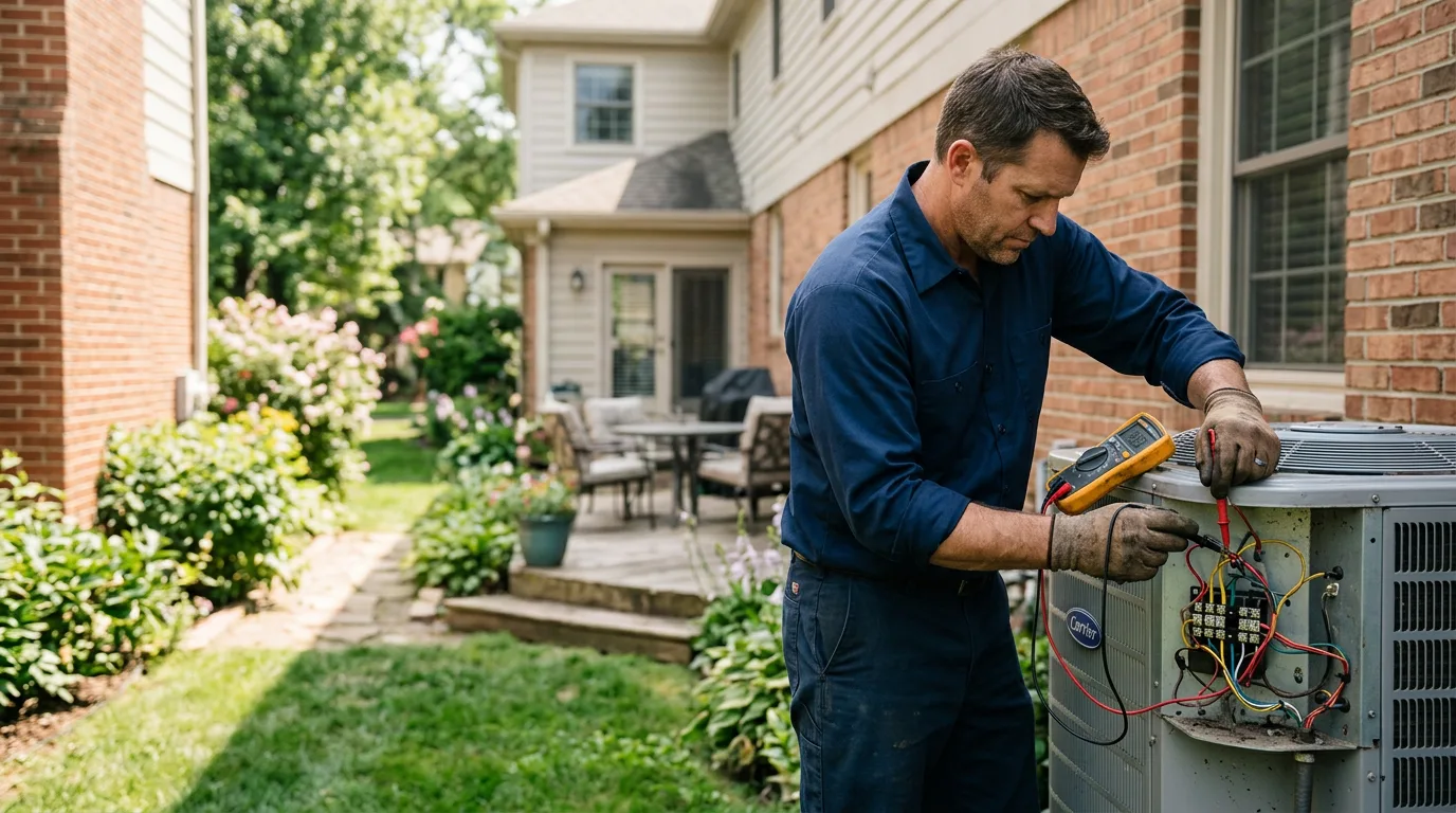 HVAC technician working near Heyburn, ID